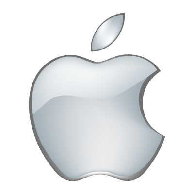 Apple 3D logo vector