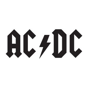AC DC logo vector preview