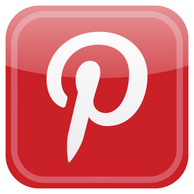 Pinterest button logo vector