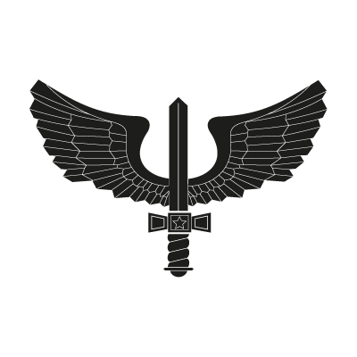 Brazilian Air Force black vector logo