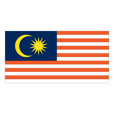 Malaysia flag logo vector