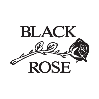 Black Rose Leather logo vector