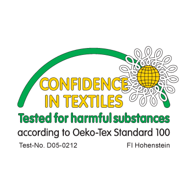 Confidence in textiles logo vector