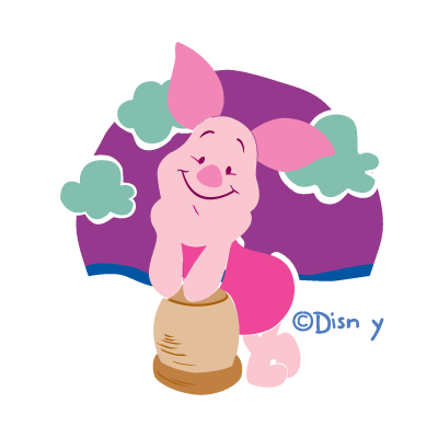 Disney's Piglet logo vector