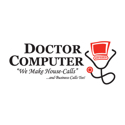Doctor Computer logo vector