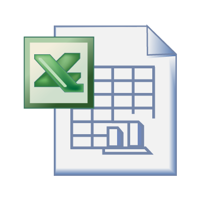 Excel office logo vector