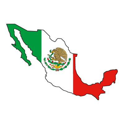 Flag of Mexico logo vector