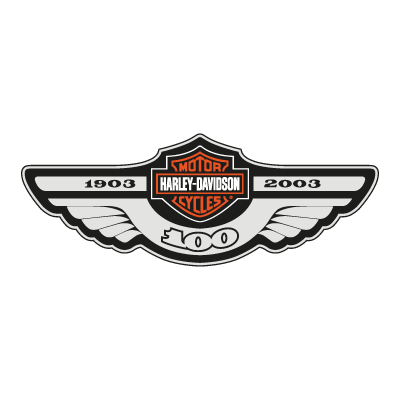 Harley Davidson 100 logo vector