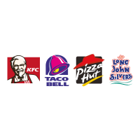 KFC - Taco Bell - Pizza Hut - Long John Silver's vector logo