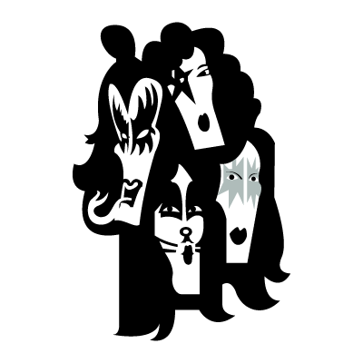 KISS band logo vector