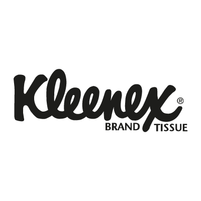 Kleenex black logo vector