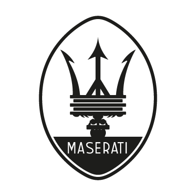 Maserati black logo vector