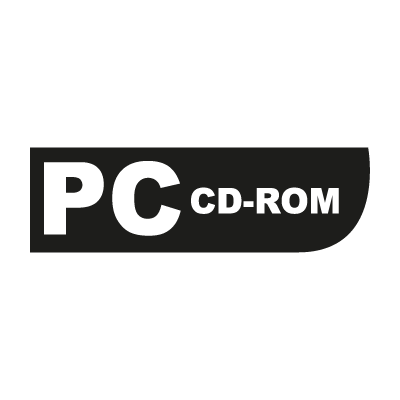 PC CD-ROM logo vector