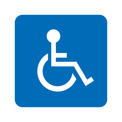 Wheelchair accessible logo vector