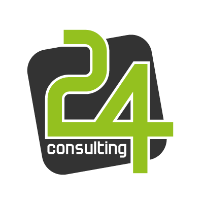 24 Consulting logo vector