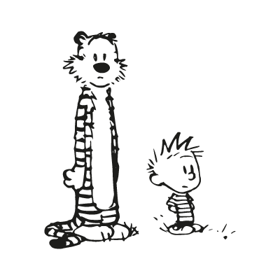 Calvin and Hobbes vector logo