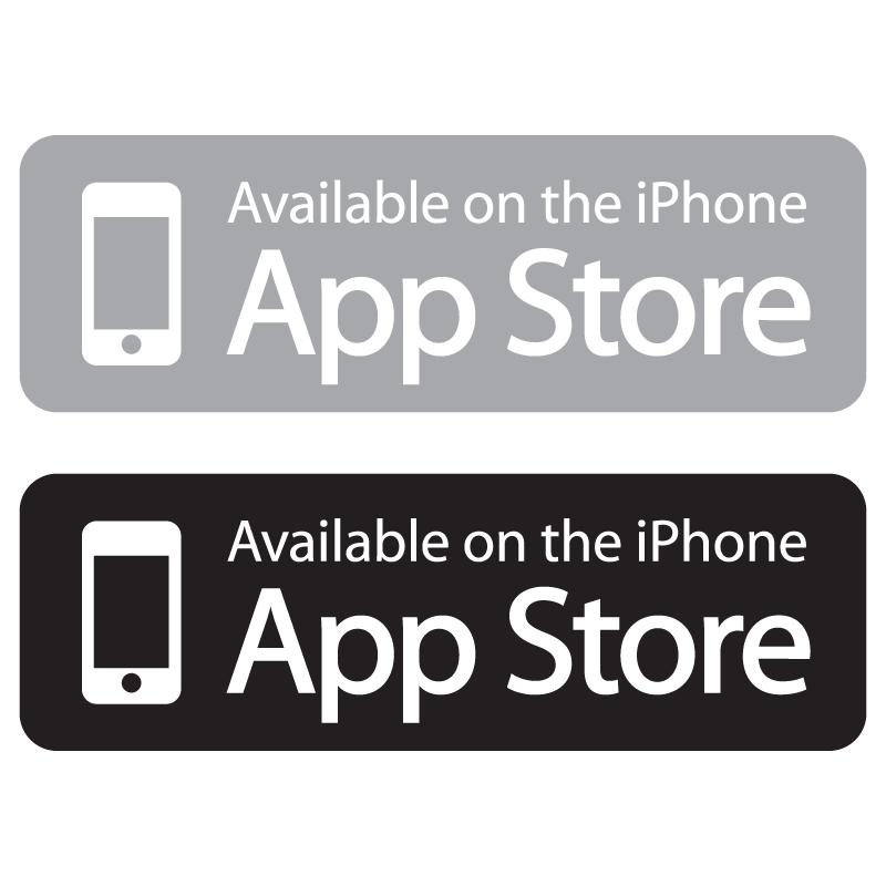 Available on the App Store logo vector