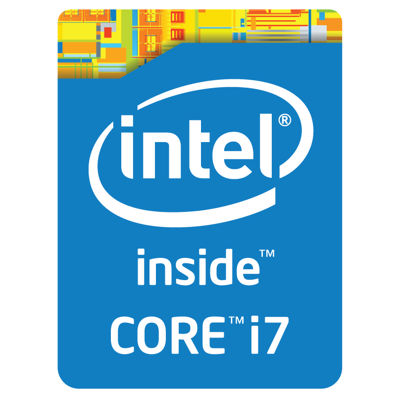 Intel Core i7 inside logo vector