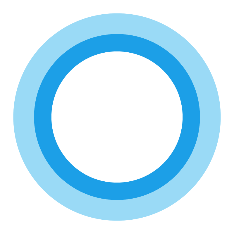 Microsoft Cortana logo vector