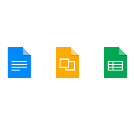 Google Docs icons logo vector