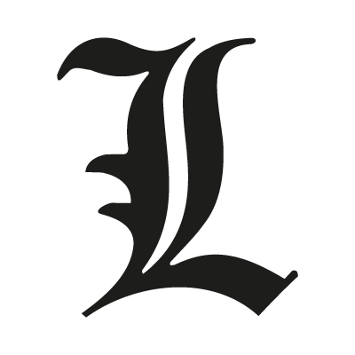 "L" letter from Death Note logo vector – Logo "L" letter download