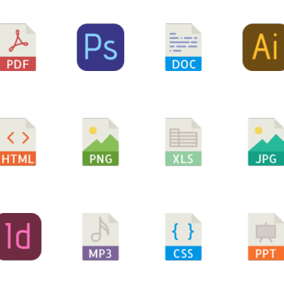 file-types vector icons