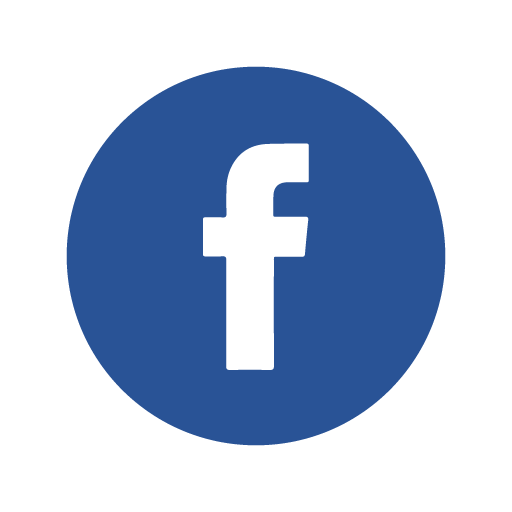 Facebook icon circle logo vector