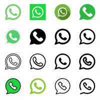 WhatsApp icons vector